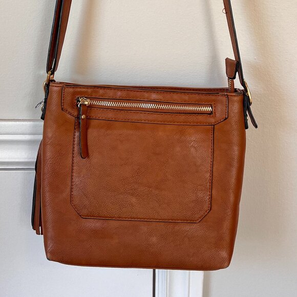 Lily & Ivy Brown Faux Leather Purse - Picture 2 of 4